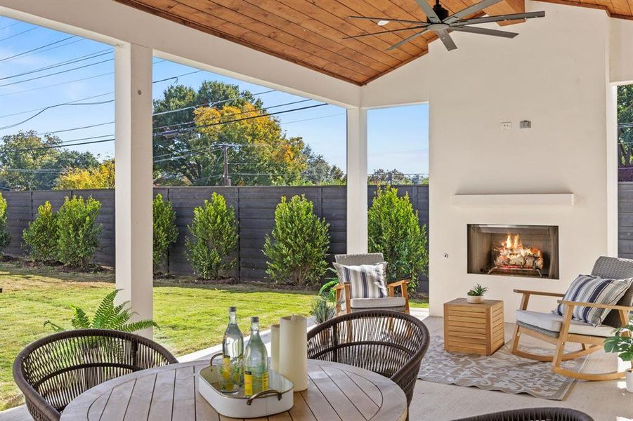 Exterior details and patio area of a home in , Dallas (Image 22). Exterior details and patio area of a home in , Dallas (Image 22).