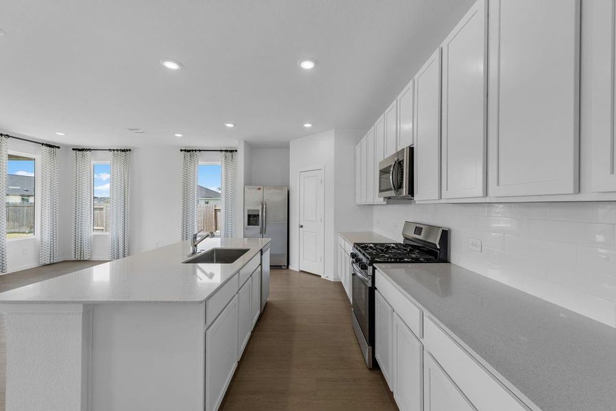 Furnished interior view inside a new home in Riverwood Ranch, Angleton (Image 5).