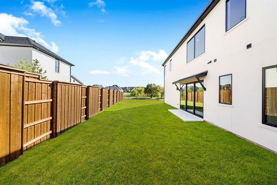 Exterior details and patio area of a home in , Prosper (Image 26).
