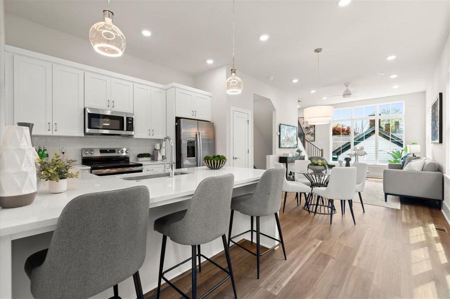 Furnished interior view inside a new home in , Atlanta (Image 37). Furnished interior view inside a new home in , Atlanta (Image 37).