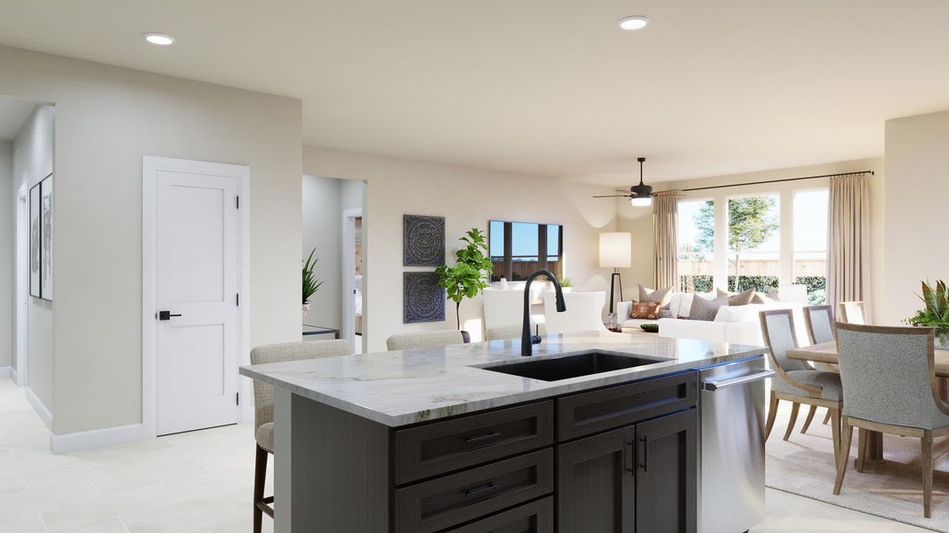 Kitchen | Jaxon | Sage Collection – Freedom at Anthem in Kyle, TX by Landsea Homes