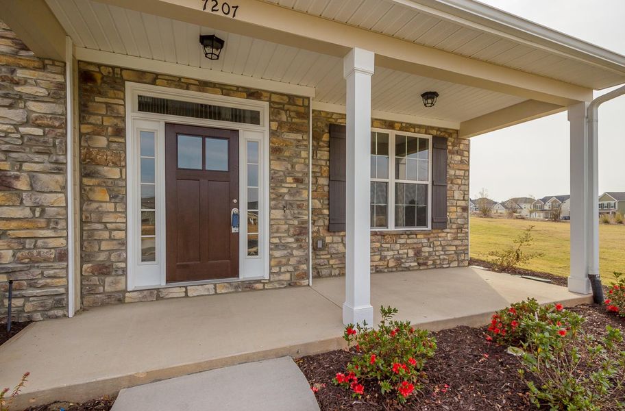 Representative exterior details of a home built from the Durham Hill by Ivey Homes in Tillery Park, Grovetown (Image 3).