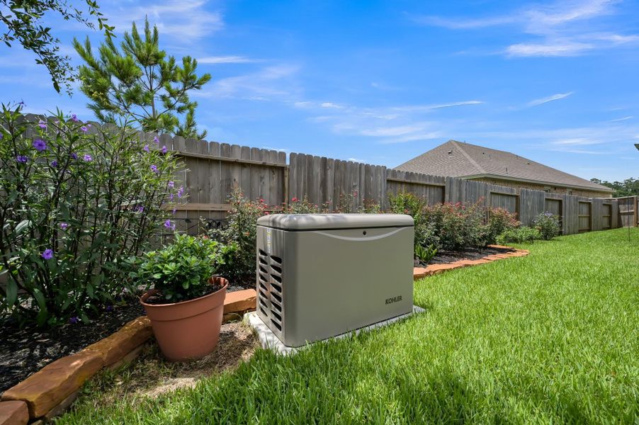 Peace of Mind Year-Round – Kohler whole-house generator provides backup power during outages. Peace of Mind Year-Round – Kohler whole-house generator provides backup power during outages.