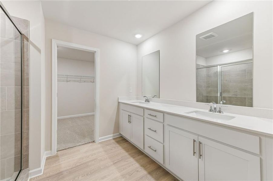 Furnished interior view inside a new home in Parkside at Grayson, Grayson (Image 17).