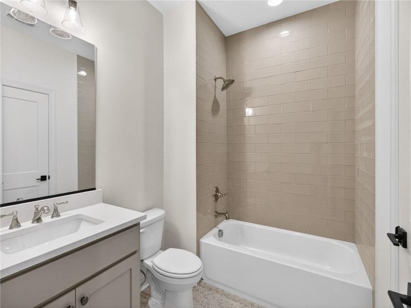 Furnished interior view inside a new home in , Suwanee (Image 33).