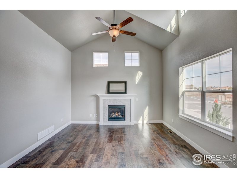 Furnished interior view inside a new home in Highlands at Fox Hill - The Towns, Longmont (Image 5).