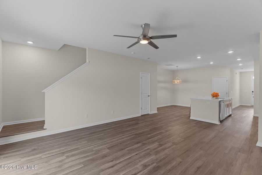 Spacious, unfurnished interior of a new home in Coastal Haven Townes, Leland (Image 16).