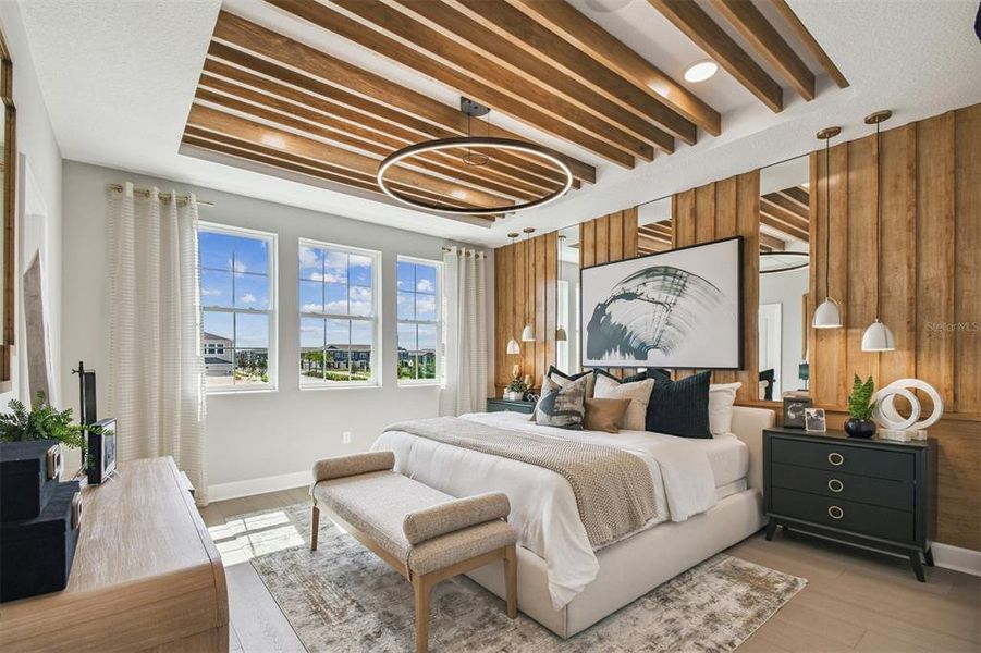 Furnished interior view inside a new home in Lake Star at Ovation, Winter Garden (Image 32).