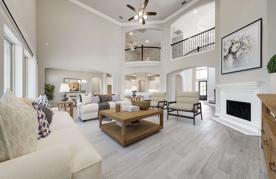 Representative furnished interior of a home built from the 4195 by Ravenna Homes in Artavia 70′, Conroe (Image 6). Representative furnished interior of a home built from the 4195 by Ravenna Homes in Artavia 70′, Conroe (Image 6).