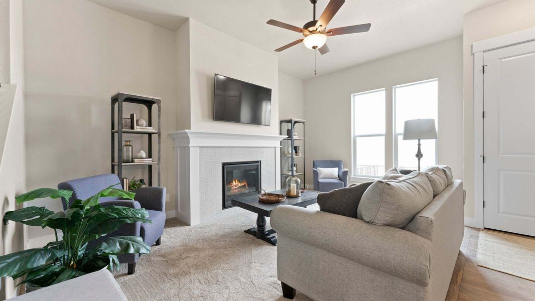 Living Room - Not Actual Home - Finishes May Vary