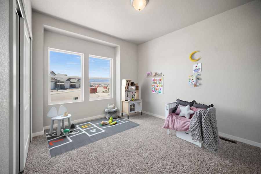 Representative furnished interior of a home built from the The Jackson by View Homes in Jackson Creek North, Monument (Image 6).