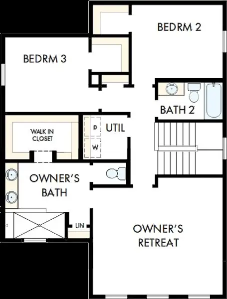 2D floor plan layout of this home in Heritage Green – The Classic Collection, Columbia, TN (Image 3). 2D floor plan layout of this home in Heritage Green – The Classic Collection, Columbia, TN (Image 3).