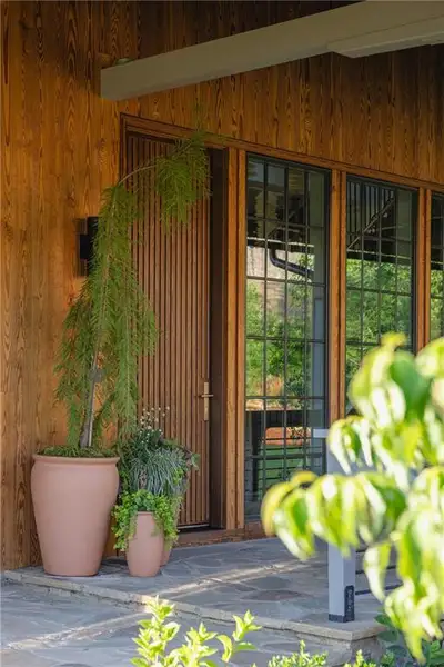 Exterior details and patio area of a home in , Clarkesville (Image 3). Exterior details and patio area of a home in , Clarkesville (Image 3).