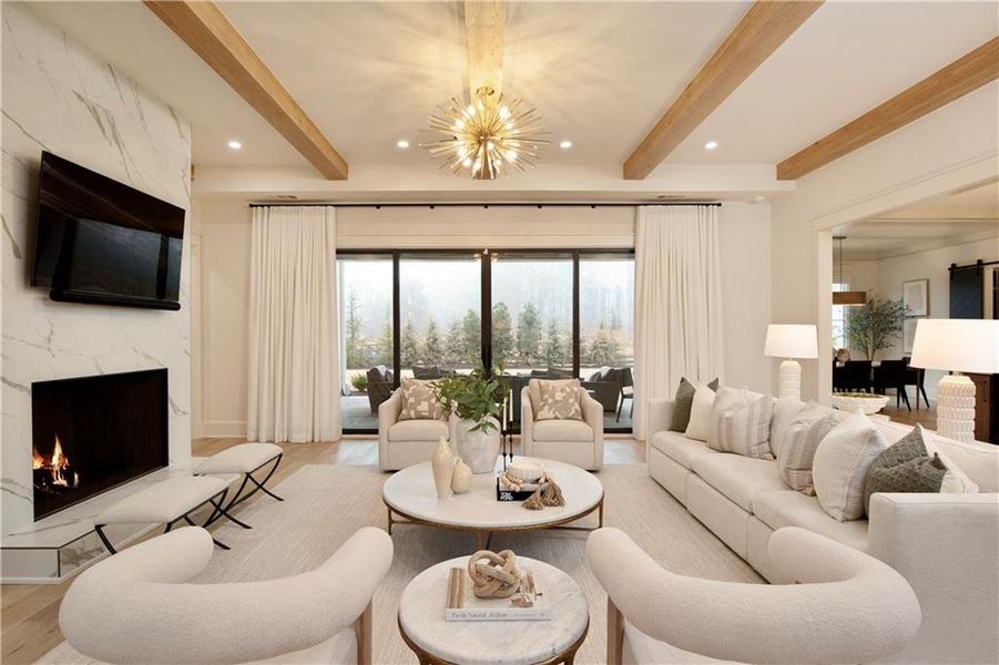 Furnished interior view inside a new home in , Alpharetta (Image 54). Furnished interior view inside a new home in , Alpharetta (Image 54).