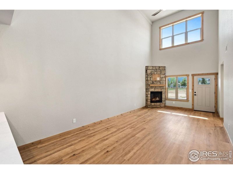 Bright and spacious main level with soaring ceilings