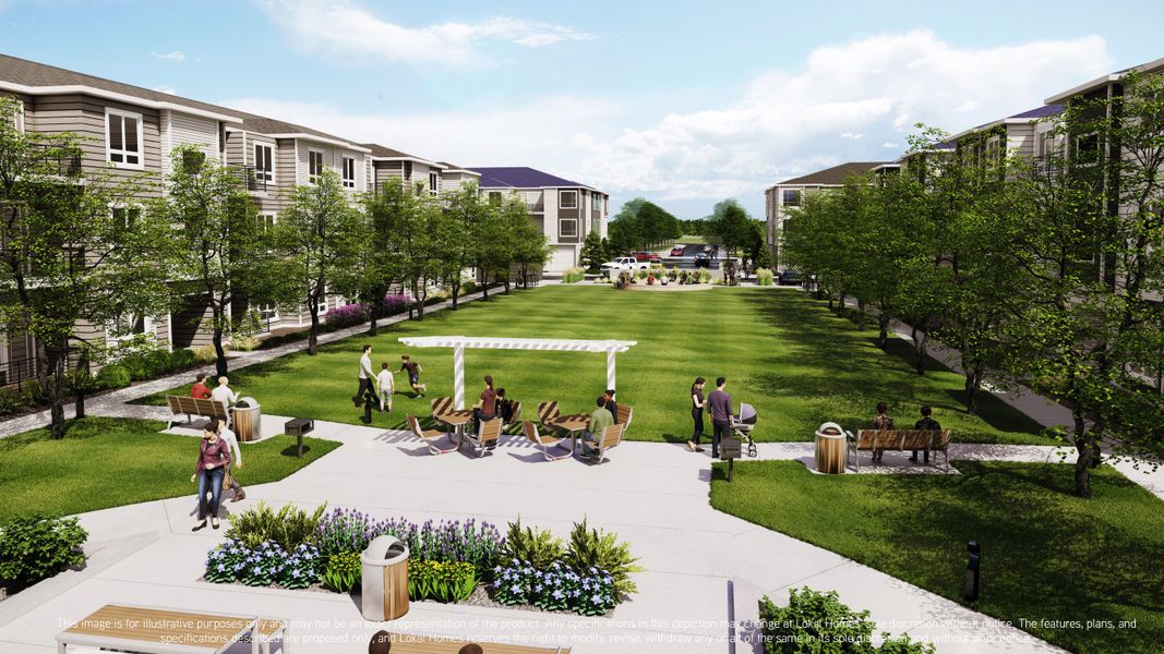 Representative exterior photo of a completed home built from the Vyktorea I by Lokal Homes in Gateway Commons, Denver, CO (Image 16).