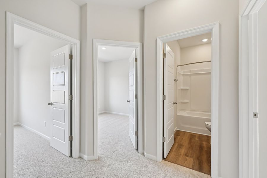 Representative furnished interior of a home built from the Watkins by Brookline Homes in The Crossing at Cramerton Mills, Gastonia (Image 15).