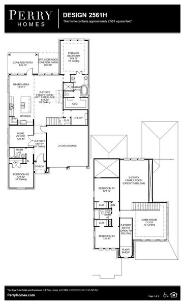 Floor Plan for 2561H