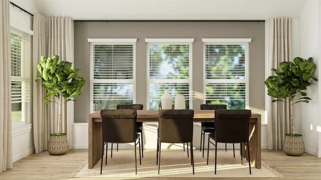 Furnished interior view inside a new home in Lively Ranch: Brookstone Collection, Georgetown (Image 22).