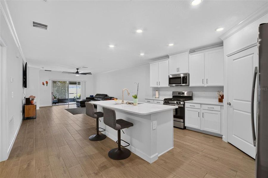 Furnished interior view inside a new home in Southshore Bay Active Adult, Wimauma (Image 14).