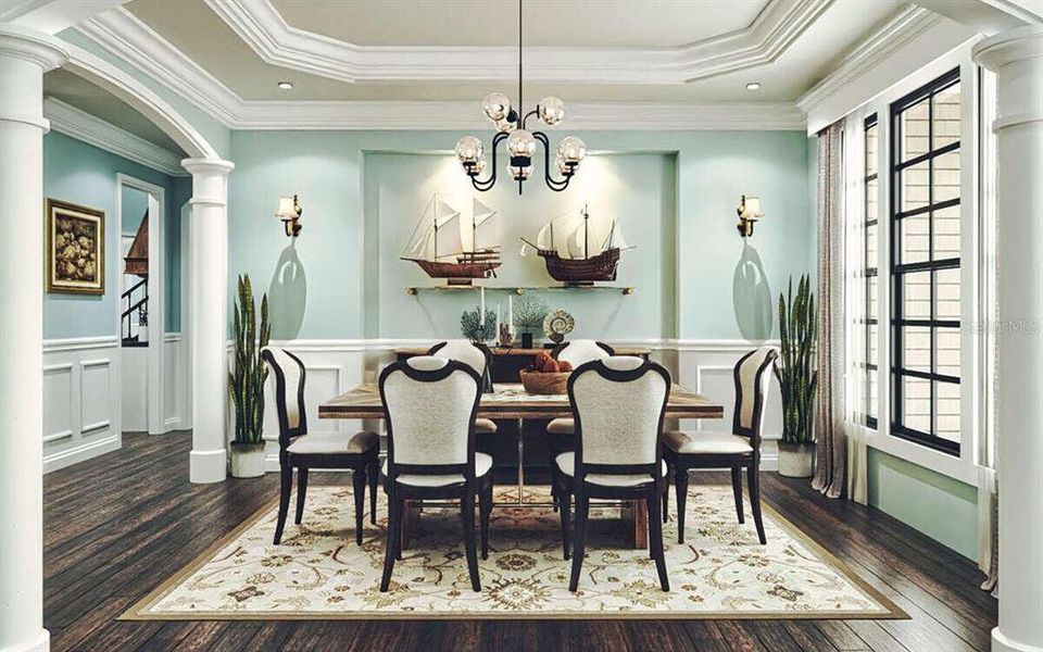 Furnished interior view inside a new home in , Dade City (Image 5).