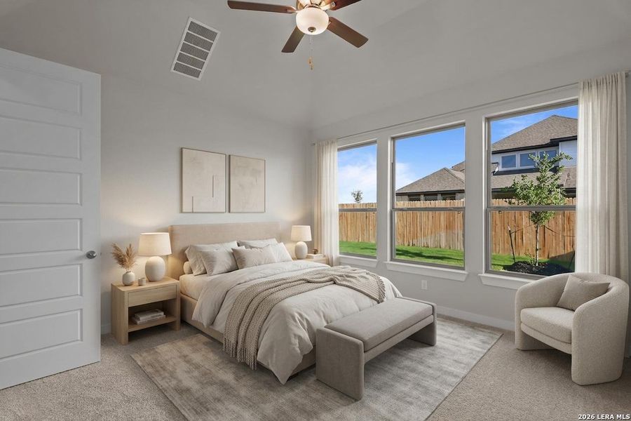 Furnished interior view inside a new home in Nopal Valley, San Antonio (Image 17).