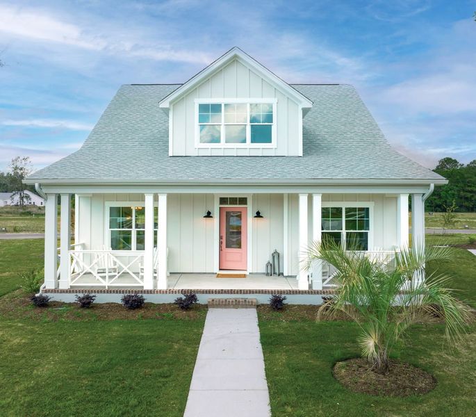 Representative exterior photo of a completed home built from the Hanover by Bill Clark Homes in Osprey Landing, Southport, NC (Image 21).