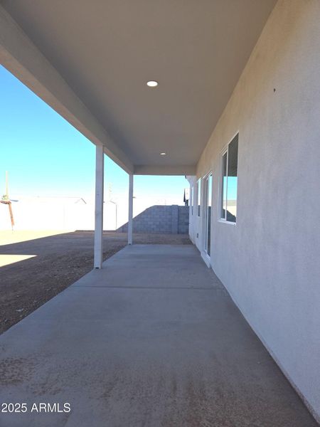 Extended covered patio