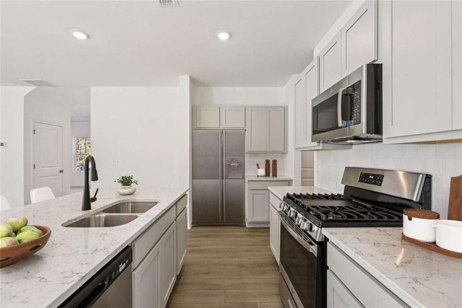 Furnished interior view inside a new home in The Pointe at Heron Bay, Locust Grove (Image 7).