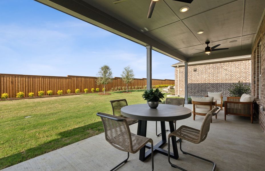 Covered patio