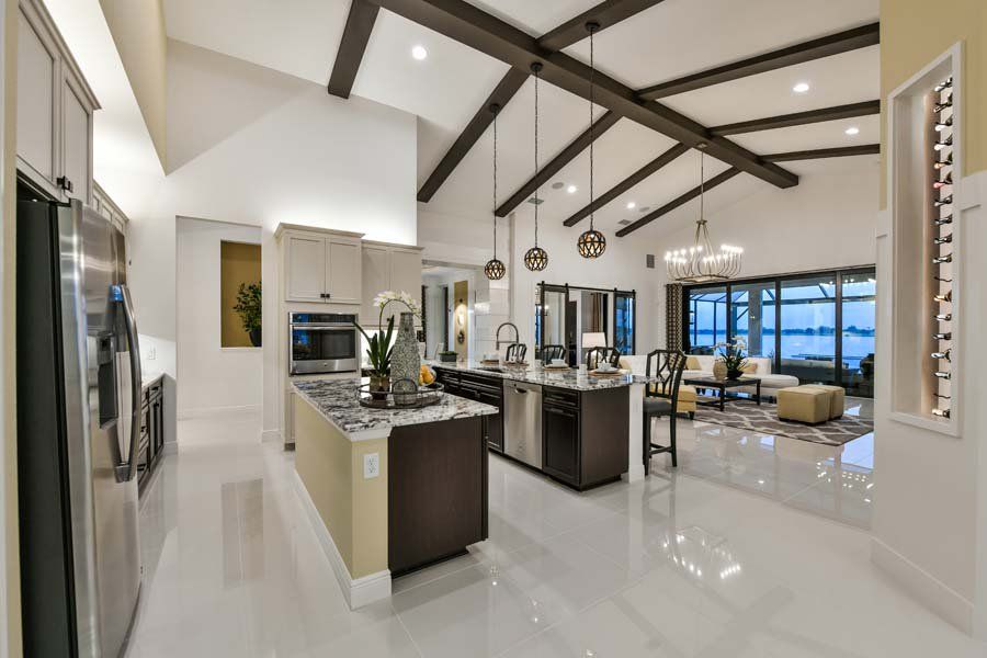Representative furnished interior of a home built from the Fairlead by Homes by Towne in Palmera at Wellen Park, Venice (Image 5).