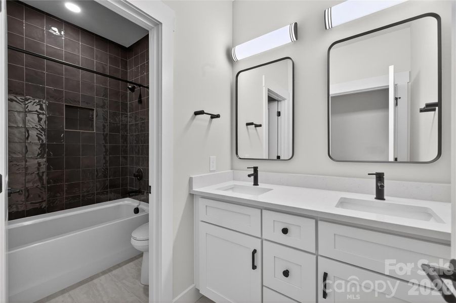 Furnished interior view inside a new home in , Hickory (Image 32).