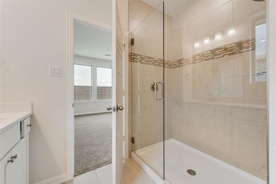 Furnished interior view inside a new home in Spiritas Ranch, Little Elm (Image 5). Furnished interior view inside a new home in Spiritas Ranch, Little Elm (Image 5).