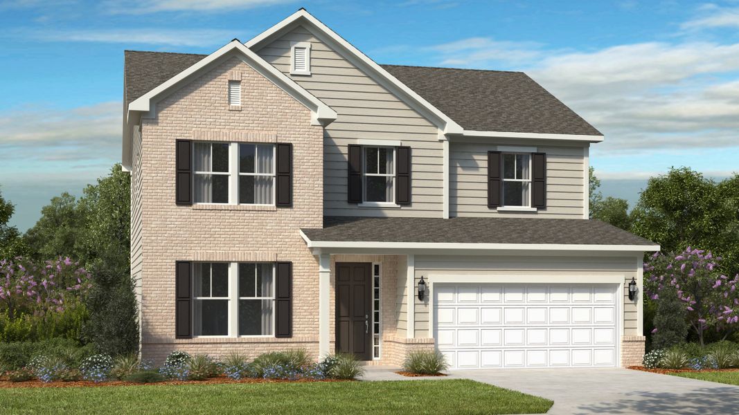 Representative exterior photo of a completed home built from the Madison Signature by Taylor Morrison in The Coves on Lake Wylie, Charlotte, NC (Image 23).