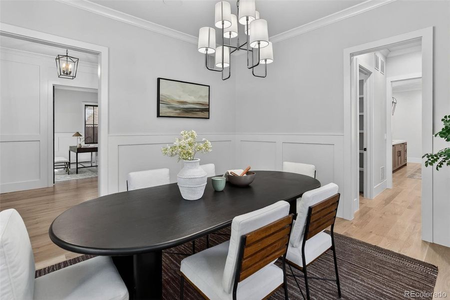 Furnished interior view inside a new home in , Denver (Image 26).