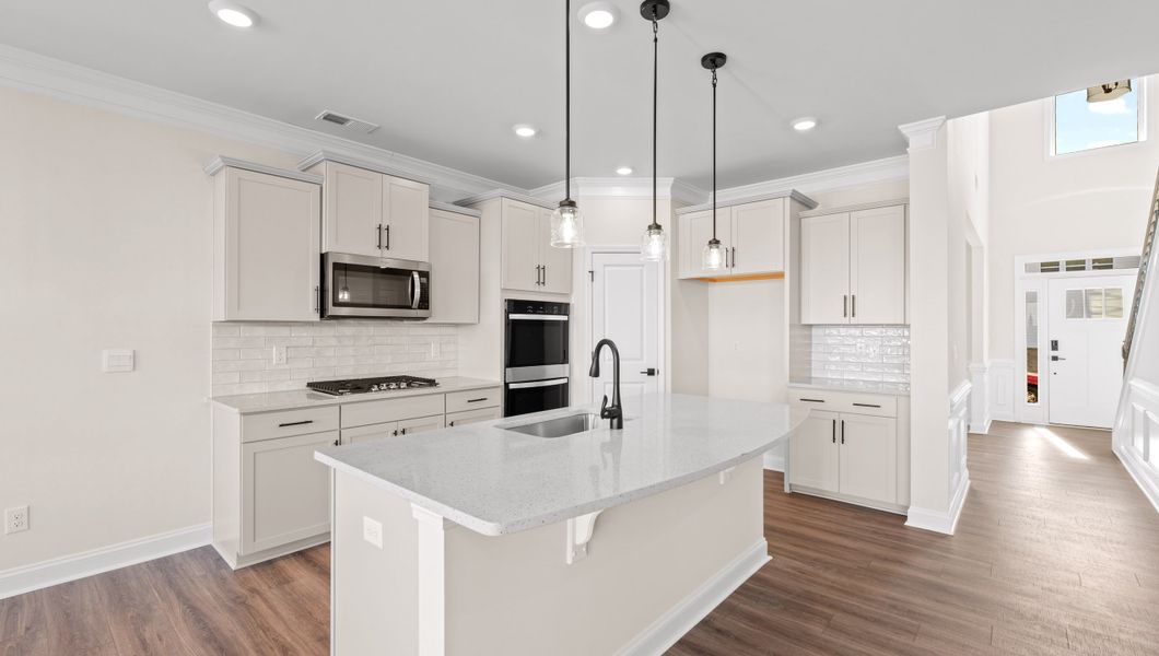 Furnished interior view inside a new home in Sunset Summits, Spartanburg (Image 8). Furnished interior view inside a new home in Sunset Summits, Spartanburg (Image 8).
