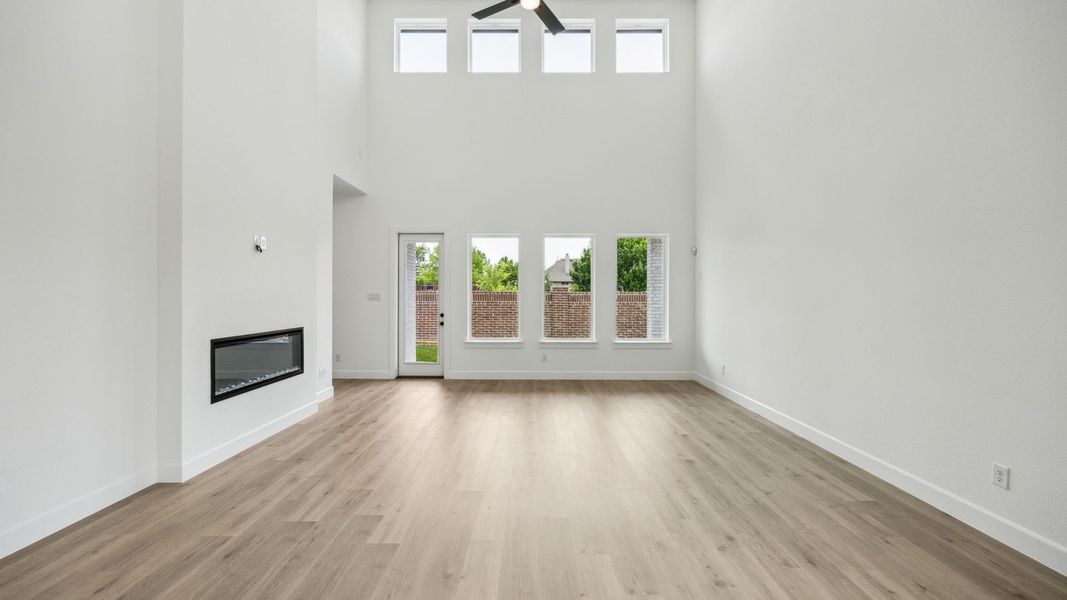 Representative unfurnished interior of a home built from the Royale II by Normandy Homes in Village on Main Street, Frisco (Image 23).
