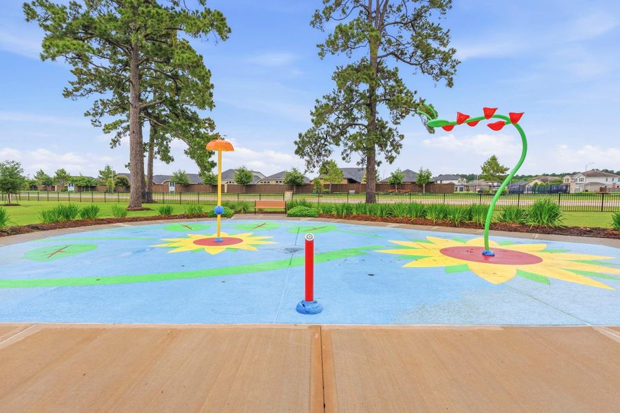 Cool off and let the kids splash into summer fun at the colorful community splash pad just minutes from home. Cool off and let the kids splash into summer fun at the colorful community splash pad just minutes from home.