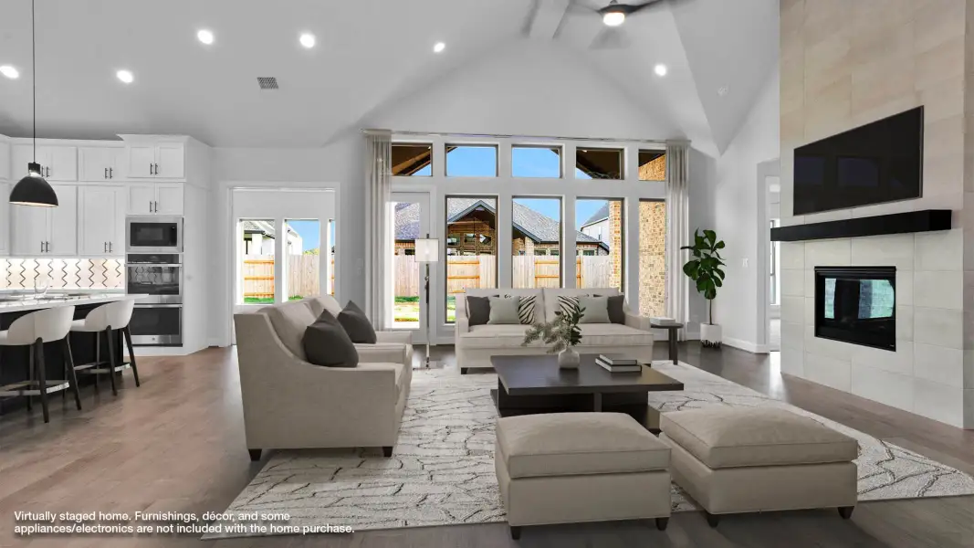 Furnished interior view inside a new home in The Highlands, Porter (Image 2). Furnished interior view inside a new home in The Highlands, Porter (Image 2).