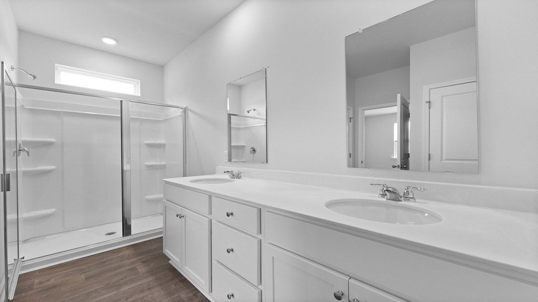 Furnished interior view inside a new home in Rivers Reach, Yemassee (Image 8). Furnished interior view inside a new home in Rivers Reach, Yemassee (Image 8).