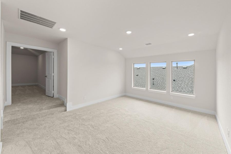 Spacious, unfurnished interior of a new home in Discovery Collection at Painted Tree Village, McKinney (Image 20). Spacious, unfurnished interior of a new home in Discovery Collection at Painted Tree Village, McKinney (Image 20).