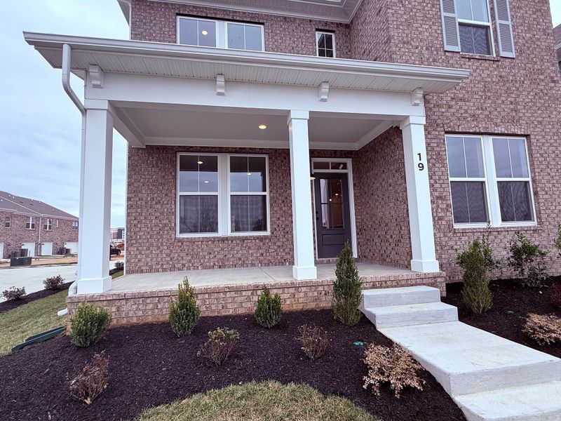 Exterior details and patio area of a home in Promenade at Clari Park, Murfreesboro (Image 3).