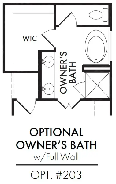 Master Bath – Tub Shower Full Wall