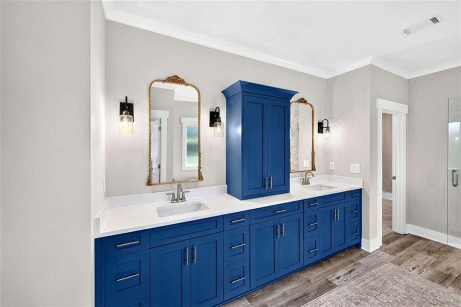 Furnished interior view inside a new home in , Hoschton (Image 12).