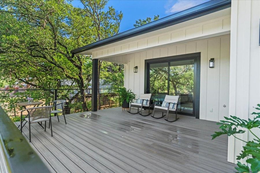 Exterior details and patio area of a home in , Wimberley (Image 18).