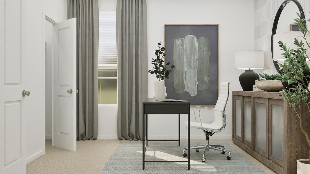 Furnished interior view inside a new home in Pelly Place, Baytown (Image 17). Furnished interior view inside a new home in Pelly Place, Baytown (Image 17).