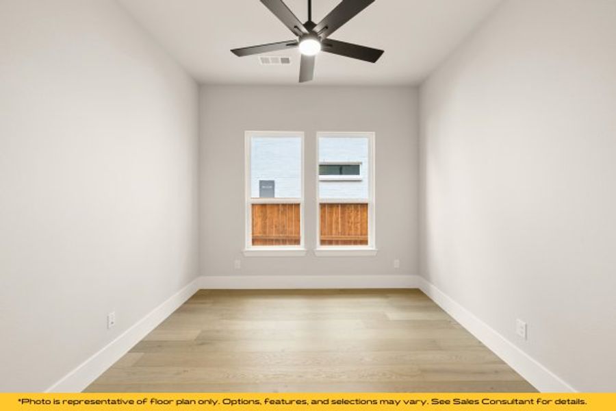 Representative unfurnished interior of a home built from the Taos by Stonefield Homes in Heath Golf and Yacht Club, Rockwall (Image 47).