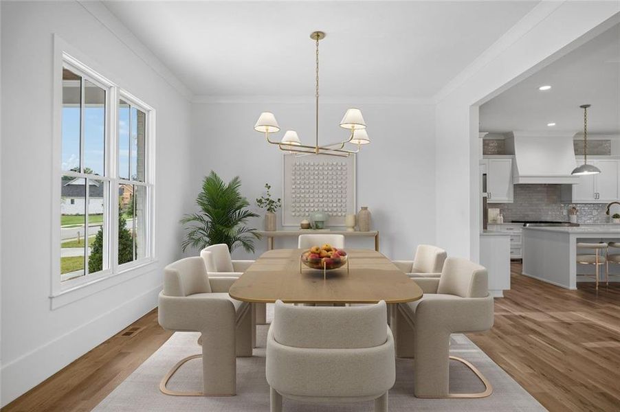 Furnished interior view inside a new home in , Bogart (Image 12).
