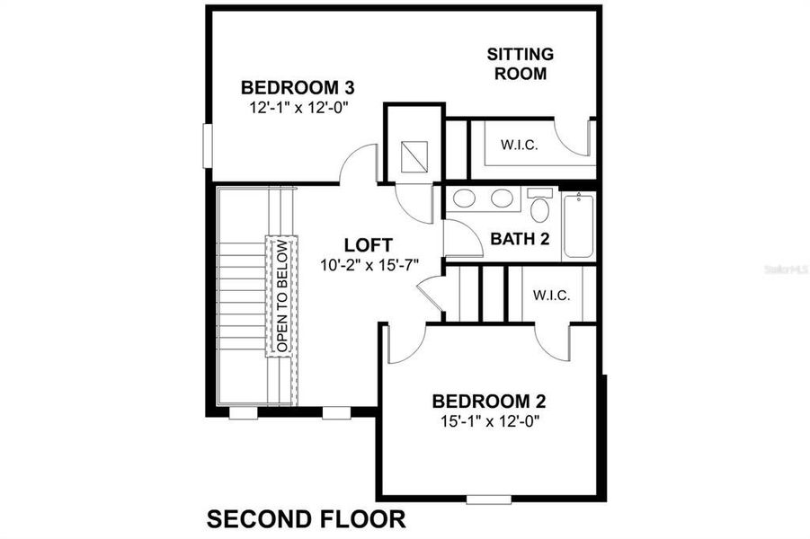 2D floor plan layout of this home in , Venice, FL (Image 3). 2D floor plan layout of this home in , Venice, FL (Image 3).