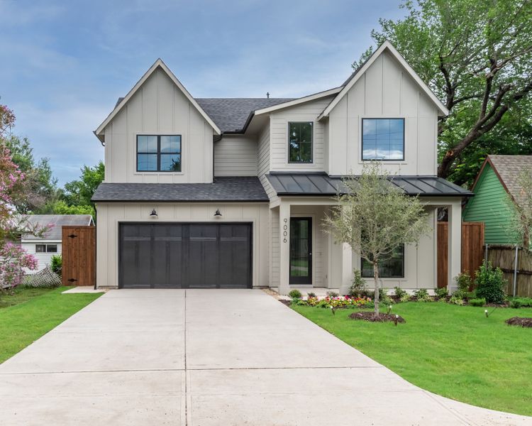 Front exterior of a new home in , Dallas, TX, highlighting curb appeal (Image 1).